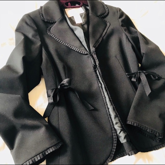 Rebecca Taylor Jackets & Blazers - Rebecca Taylor Gorgeous Ribbon Ruffled Jacket sz 6